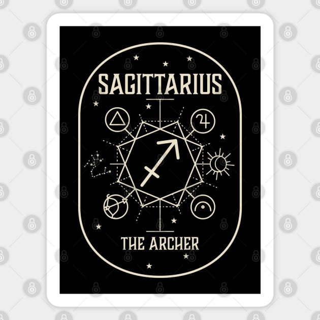 Sagittarius Magnet by Nazonian